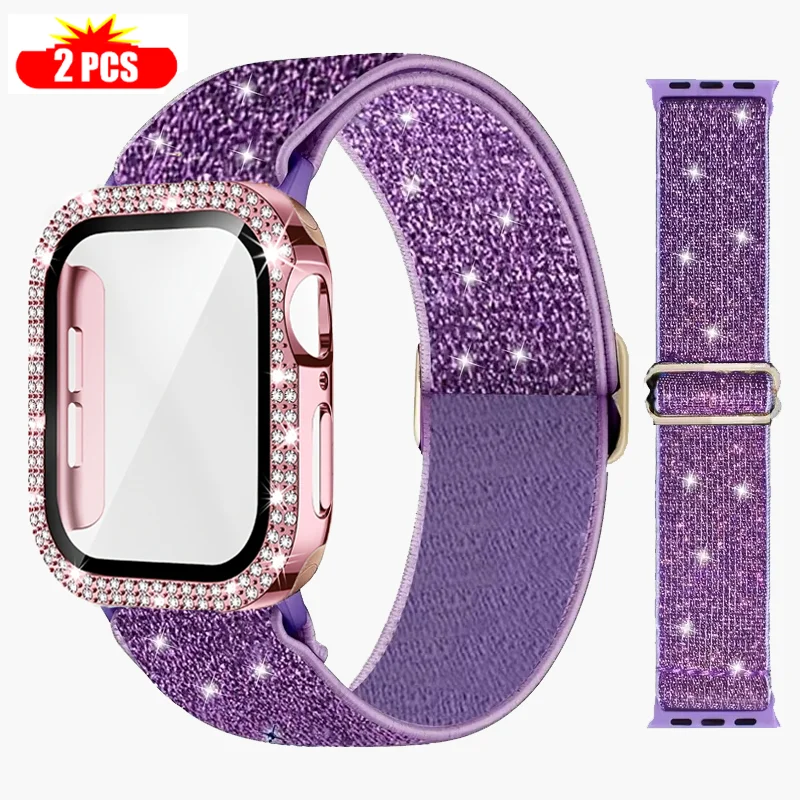 Smartwatch Watch Accessories For Women - Band+Case for Apple Watch 45mm 41mm