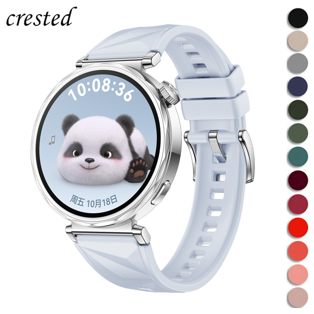 Smartwatch Watch Accessories For Women - 18mm/22mm Silicone Strap For huawei watch