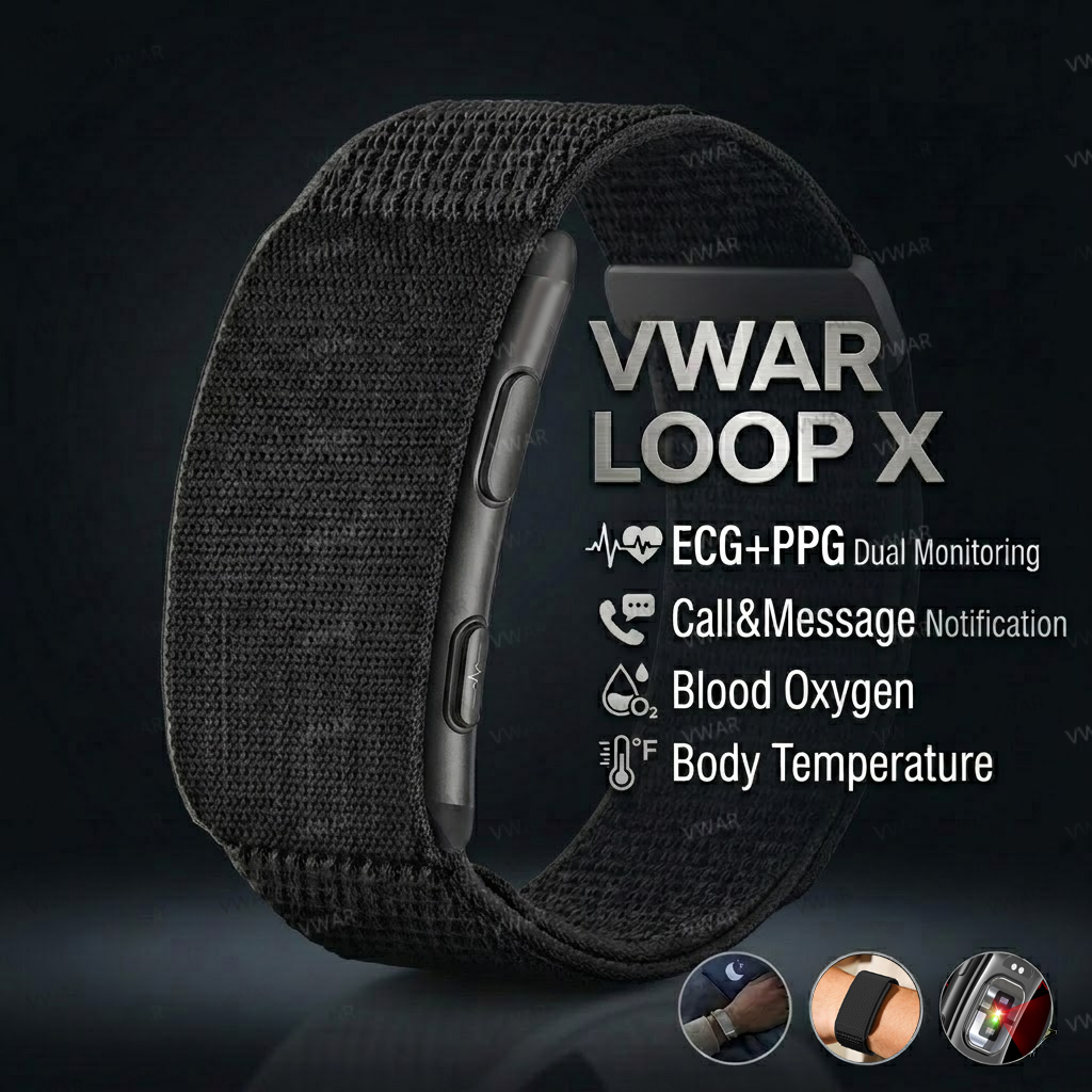 Smartwatch X - VWAR LOOP X ECG Smart Bracelet