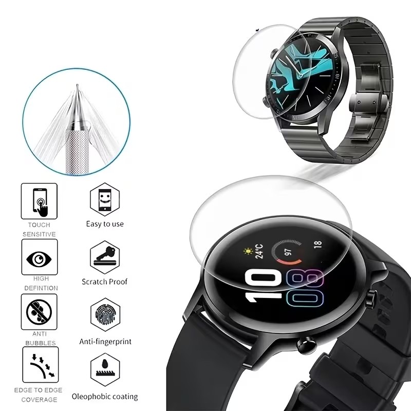1-3Pcs Hydrogel Film For Garmi - огляд і ціна Watch Face Protector