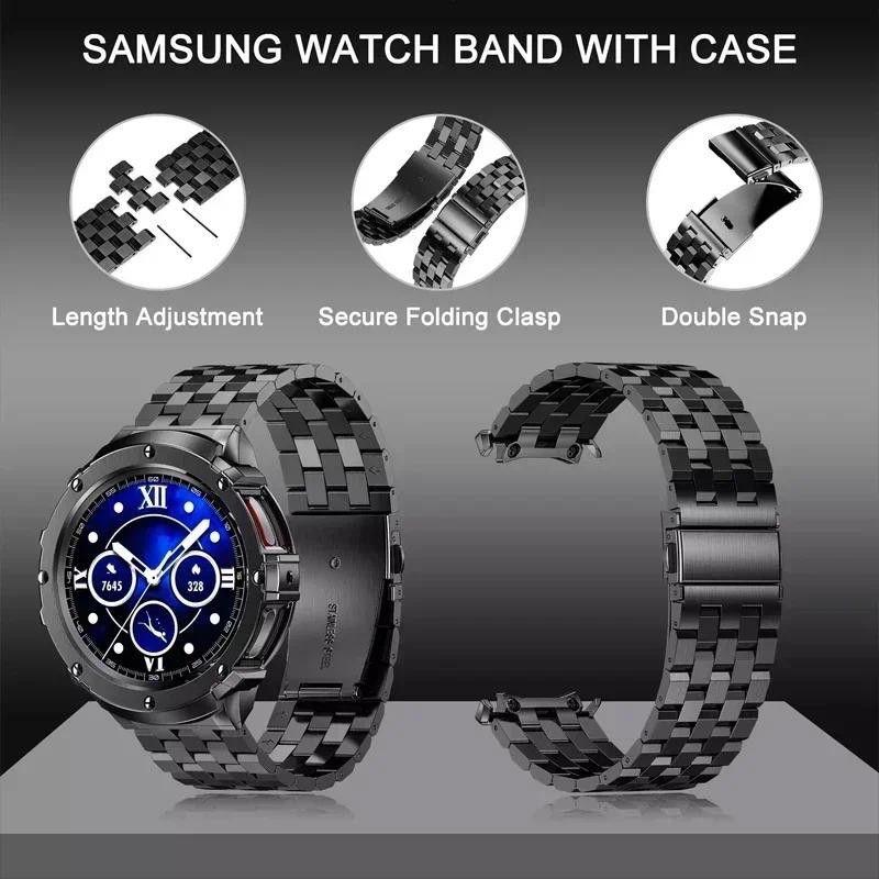 Stainless Steel Case+Band for  - огляд і ціна Accessories For Galaxy Watch 5