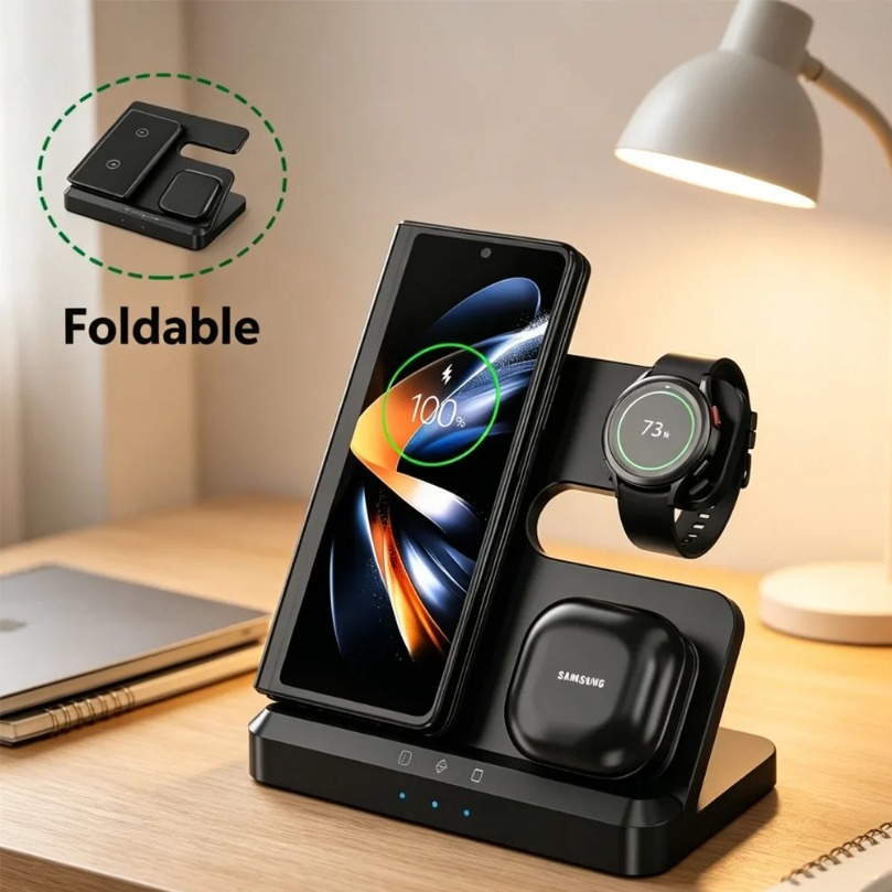 3 in 1 Fast Wireless Charger F - огляд і ціна Smartwatch Ac