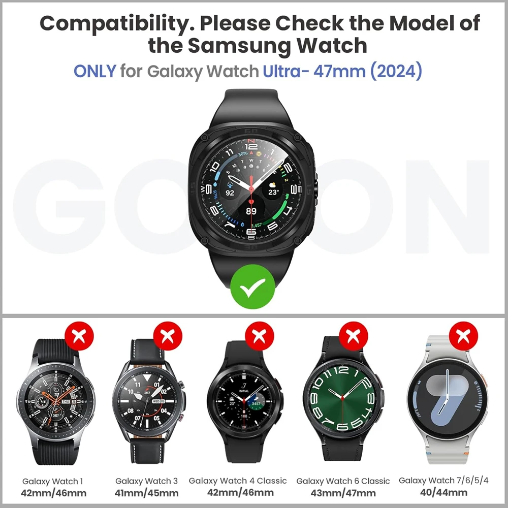 Glass+Cover for Samsung Galaxy - огляд і ціна Watch Case Bumper