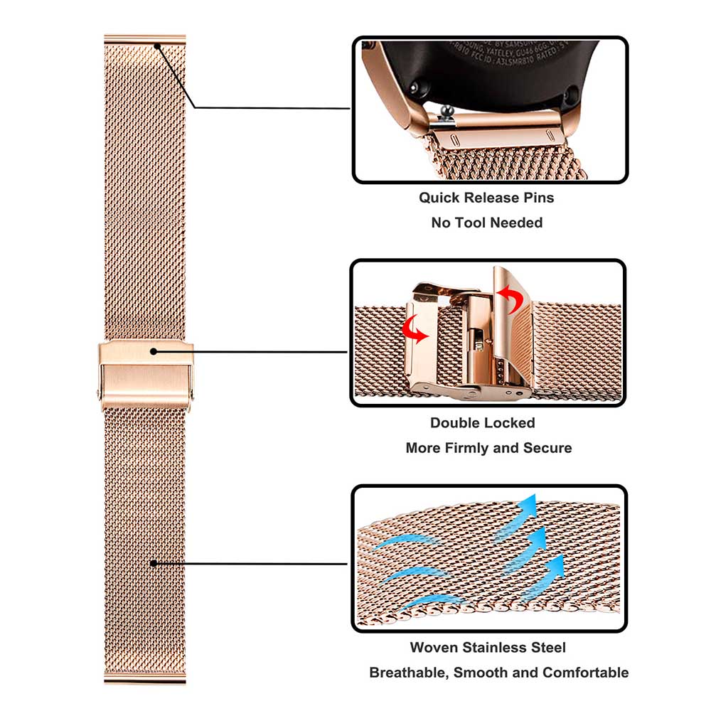 Metal Strap For Samsung Galaxy - огляд і ціна Stainless Mesh Band
