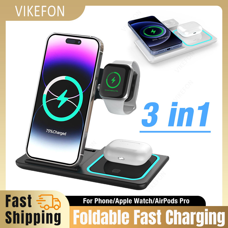3 In 1 Wireless Charger Foldab - огляд і ціна Smartwatch Ac