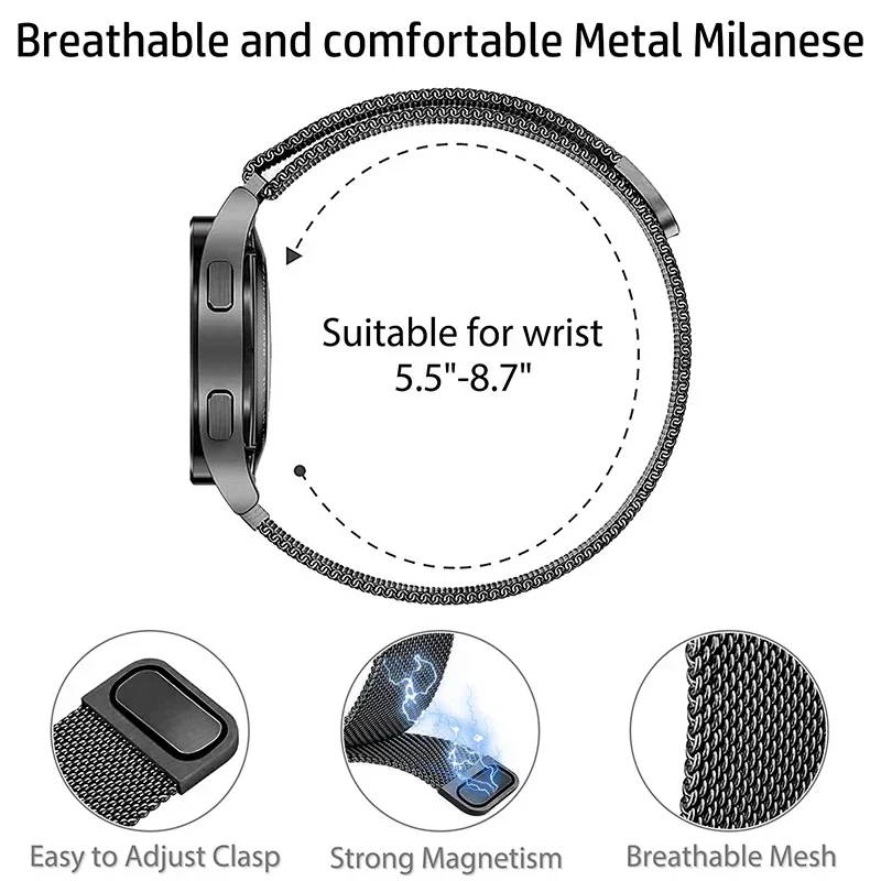 Milanese Loop for apple watch  - огляд і ціна Smartwatch Watch Accessories For Women