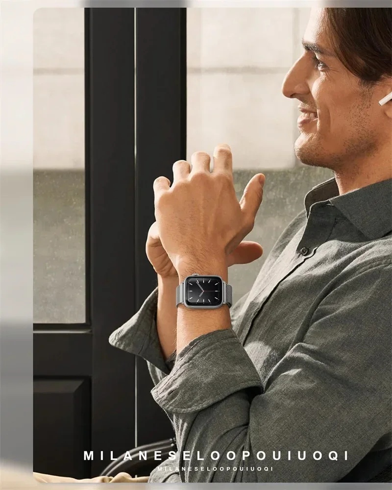 Milanese Loop for apple watch  - огляд і ціна Smartwatch Watch Accessories For Women