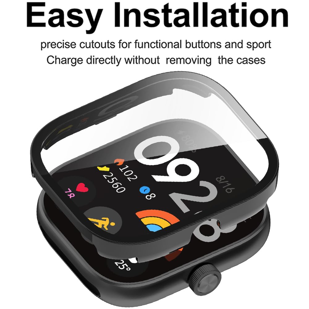 Tempered Glass+Case For Xiaomi - огляд і ціна Smartwatch Watch Accessories For Women