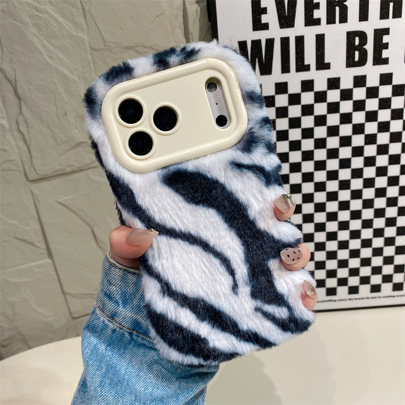 Luxury Zebra Pattern Fluffy Pl - огляд і ціна Apple Iphone 16