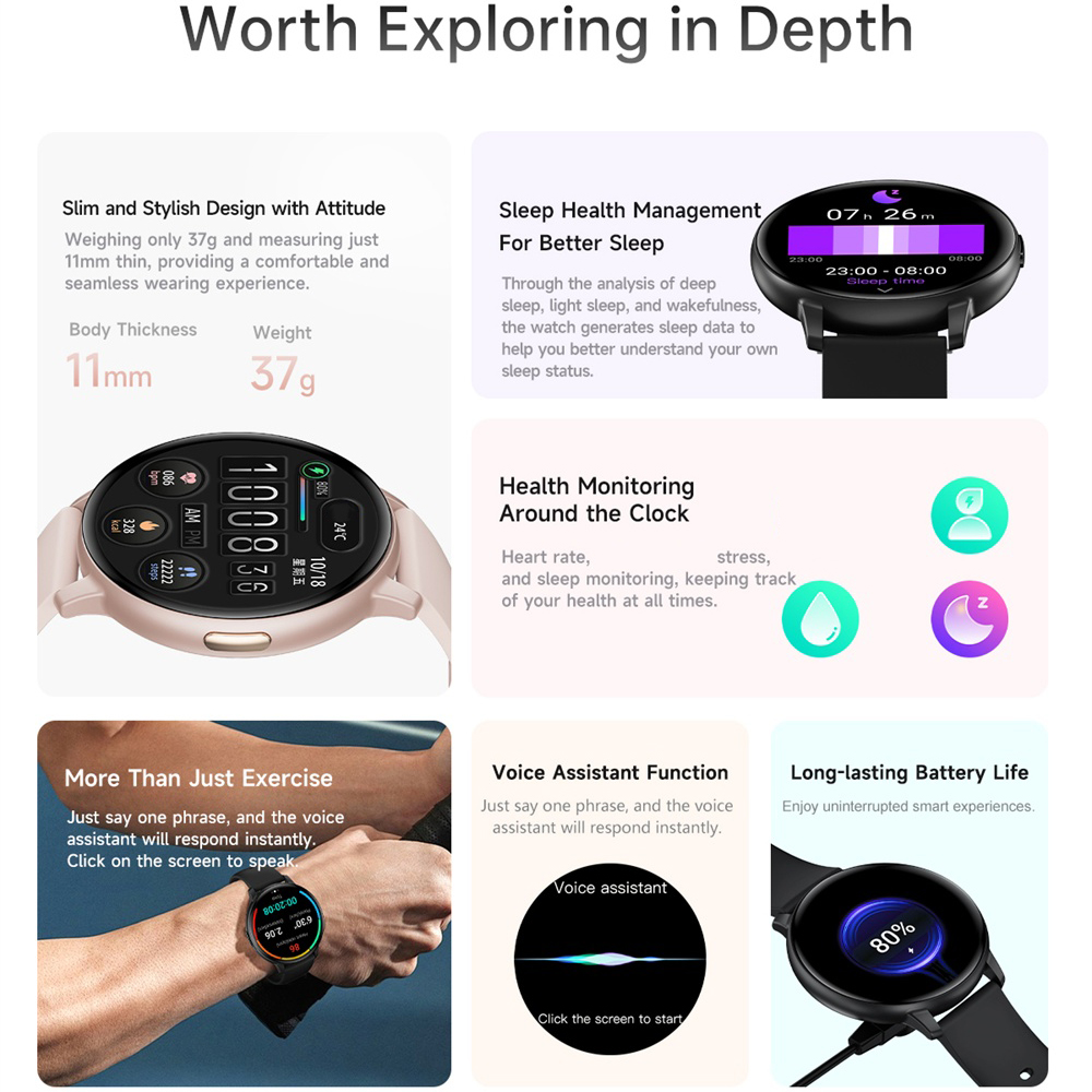 BT Call Smart Watch Women Spor - огляд і ціна Smartwatch Custom
