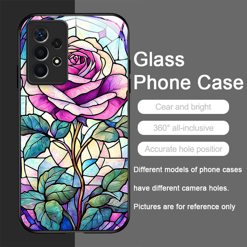 Art Colorful Glass Style Rose  - огляд і ціна Samsung Galaxy A55