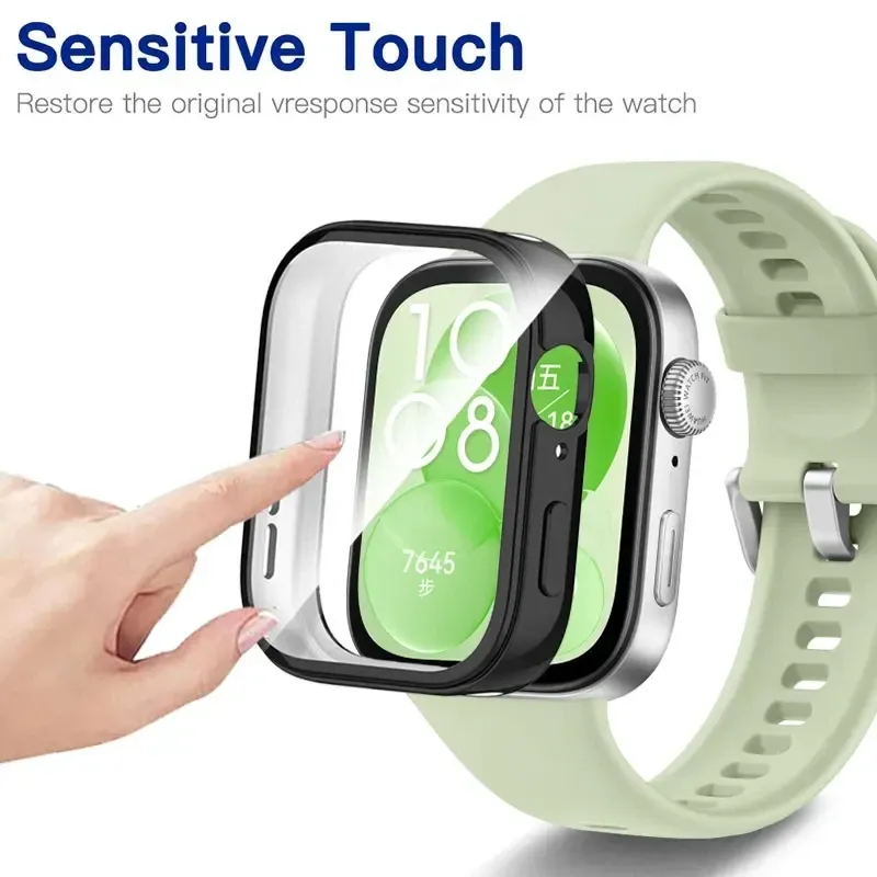 Glass+PC Case for Huawei Watch - огляд і ціна Smartwatch Watch Accessories For Women