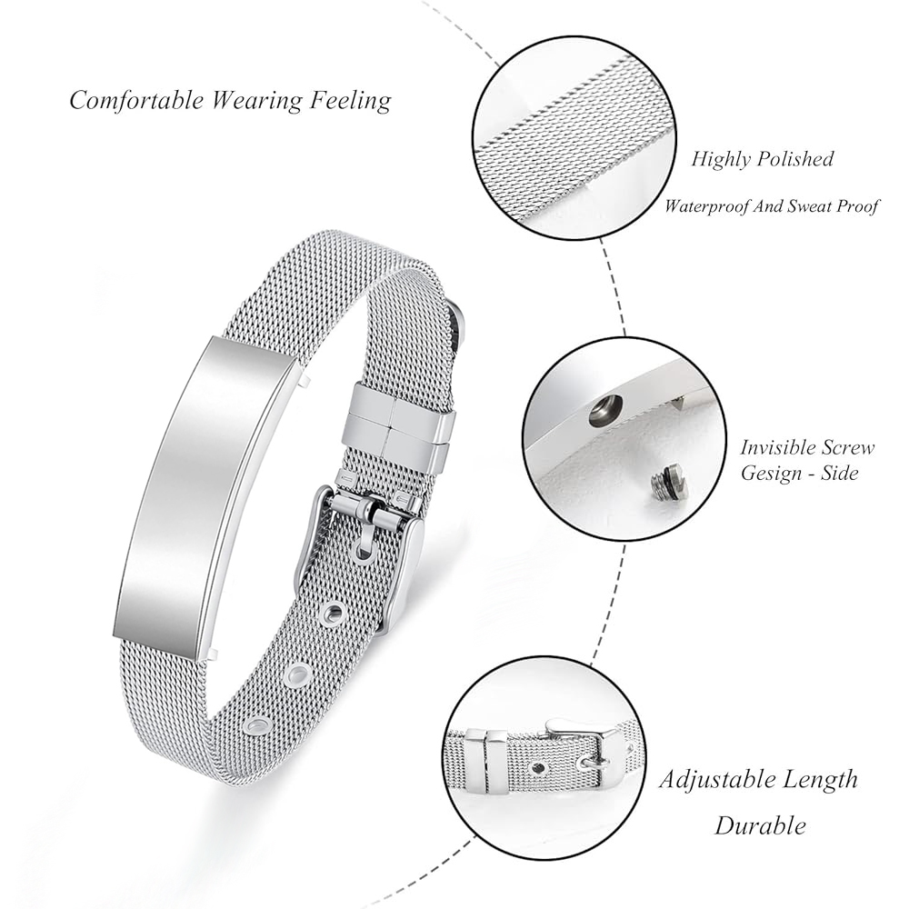 Cremation Jewelry Urn Bracelet - огляд і ціна Stainless Mesh Band