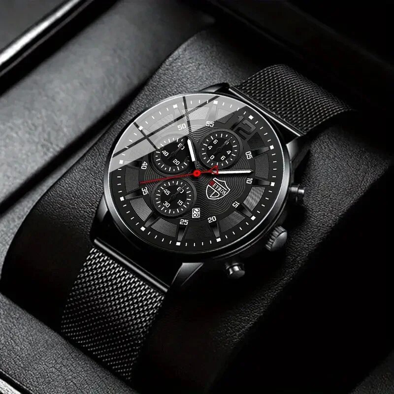 DEYROS Mens Fashion Minimalist - огляд і ціна Stainless Mesh Band
