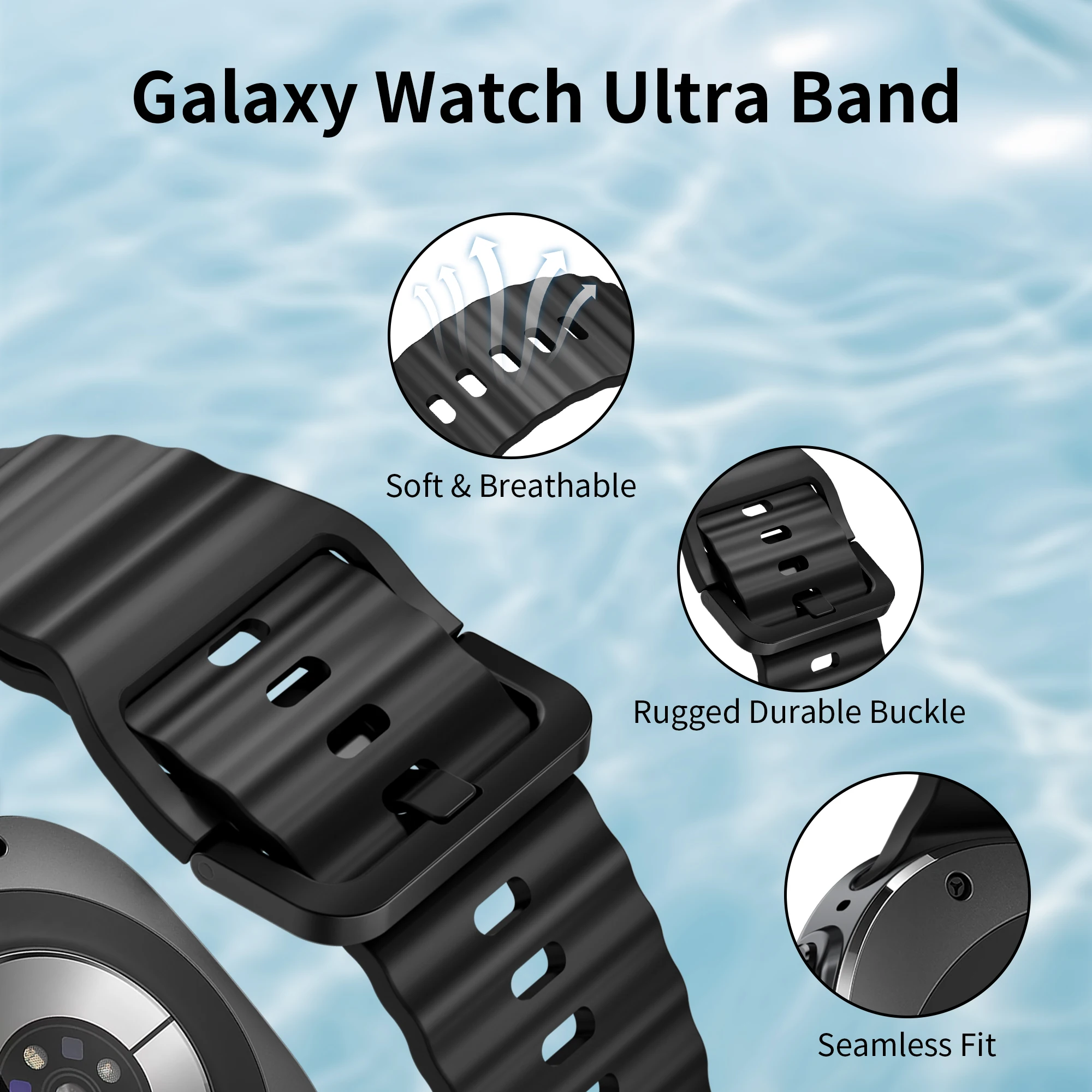 Original Silicone Band for Sam - огляд і ціна Samsung Smartwatch Ultra Accessories