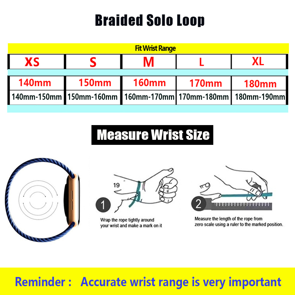 Strap for Mi band 7 6 5 Nylon  - огляд і ціна Solo Loop Strap