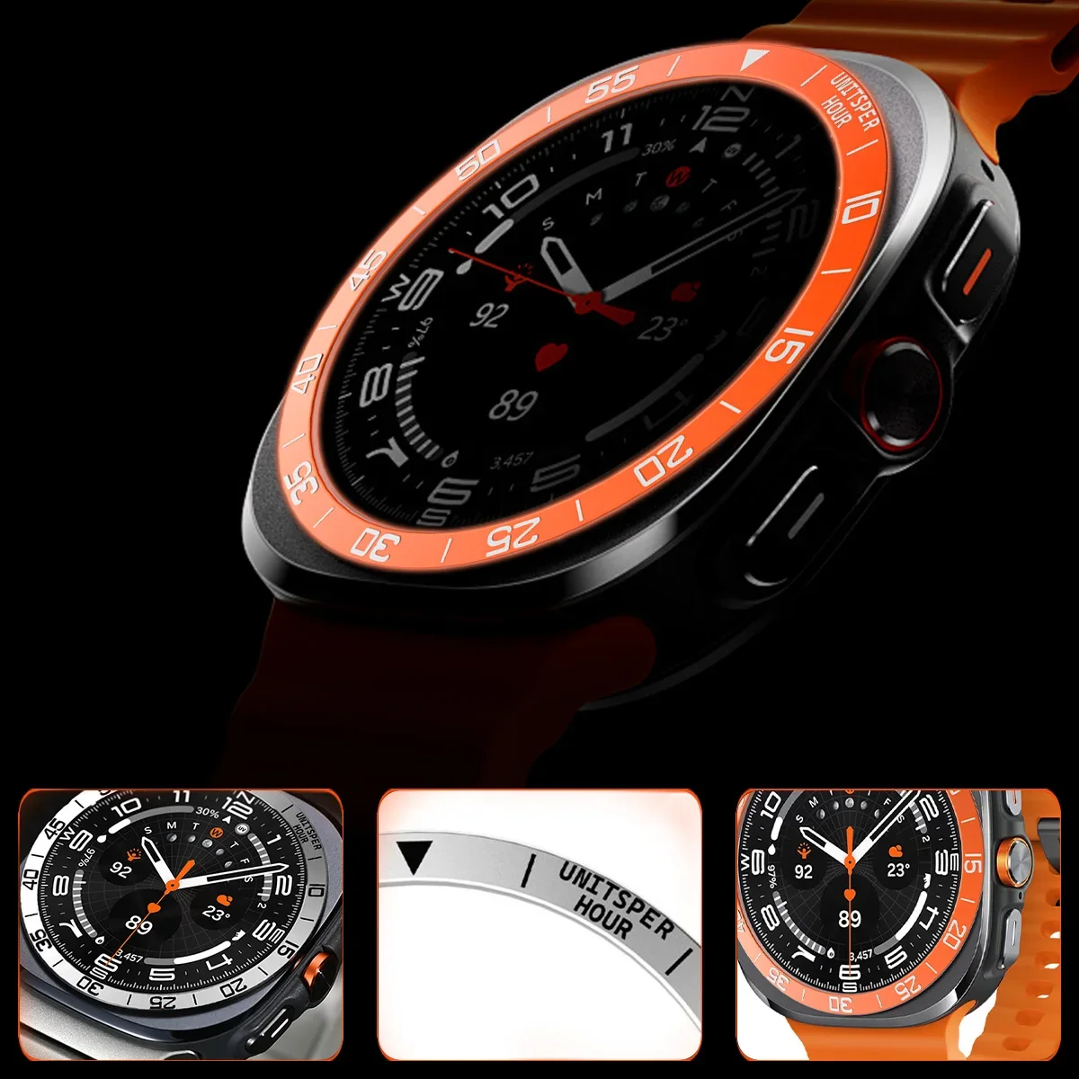 Metal Cover Bezel Ring Case Fo - огляд і ціна Samsung Smartwatch Ultra Accessories