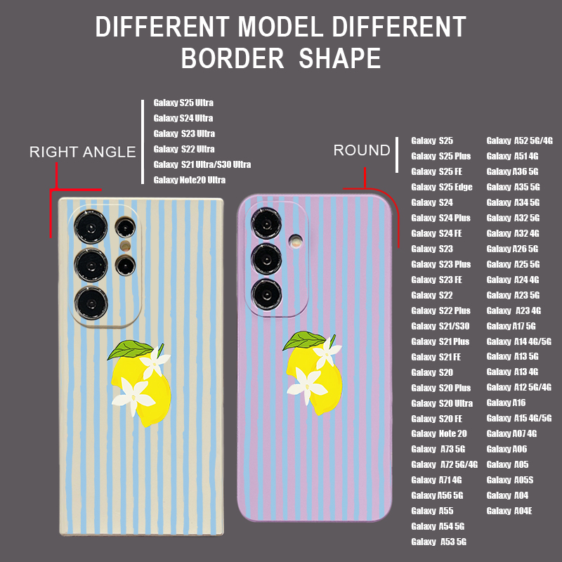 Stripe Lemon Print TPU Phone C - огляд і ціна Samsung Galaxy A55