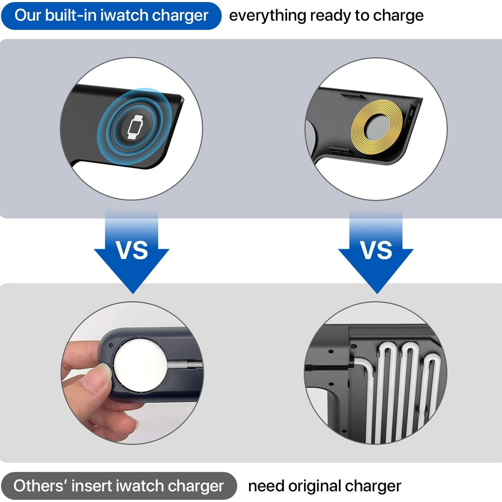 15W 3 in 1 LED Fast Wireless C - огляд і ціна Smartwatch Ac