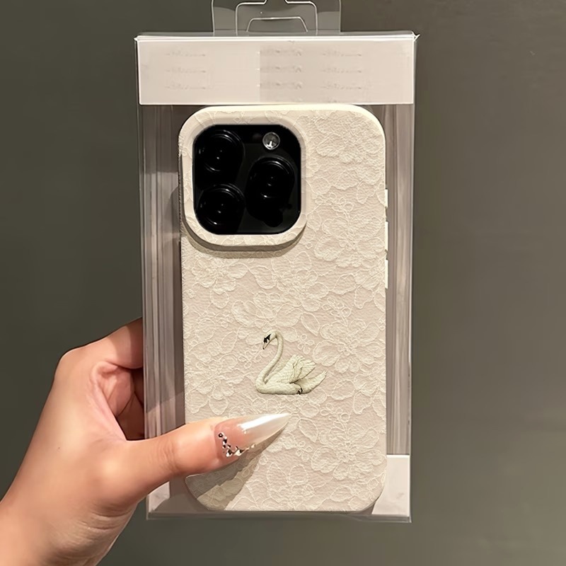 Lace Swan Pattern Lychee Textu - огляд і ціна Apple Iphone 16