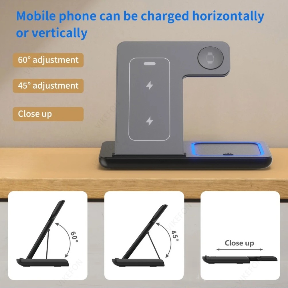 Foldable 3 in 1 Wireless Charg - огляд і ціна Smartwatch Ac