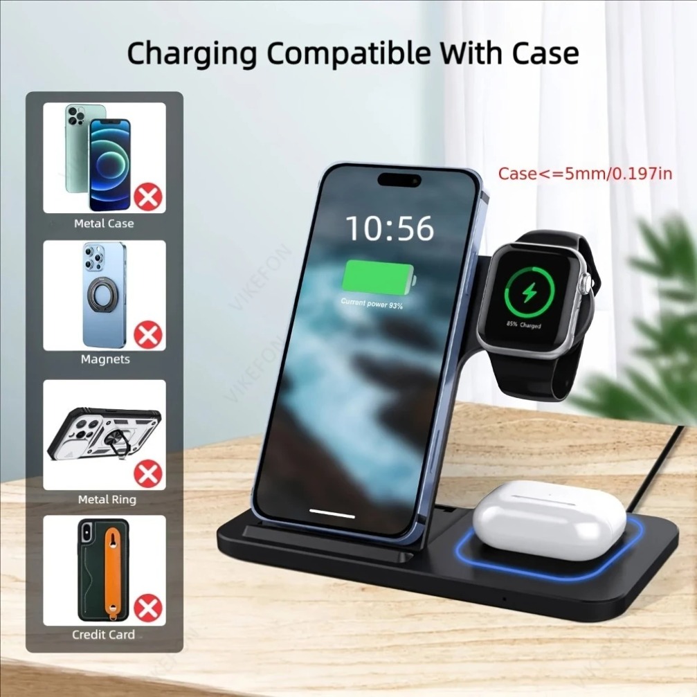 Foldable 3 in 1 Wireless Charg - огляд і ціна Smartwatch Ac