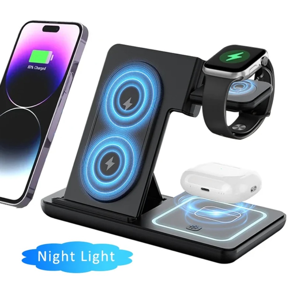Night LED Light 3 In 1 Wireles - огляд і ціна Watch Charger Cable