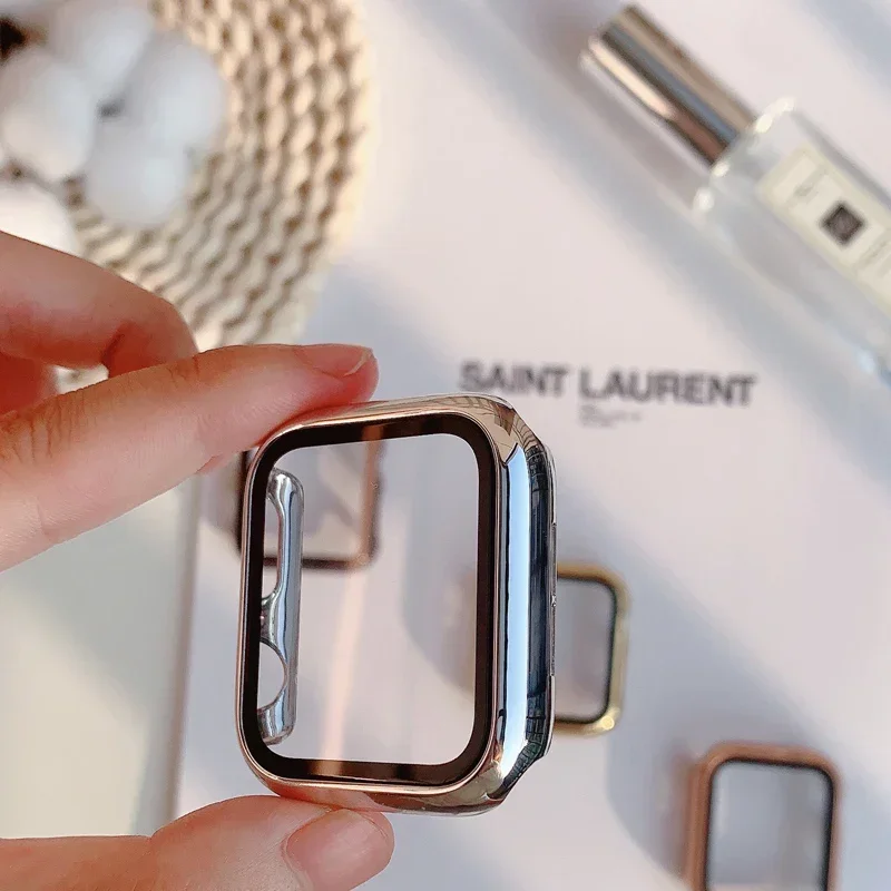 Glass+case For Apple Watch ban - огляд і ціна Smartwatch Watch Accessories For Women