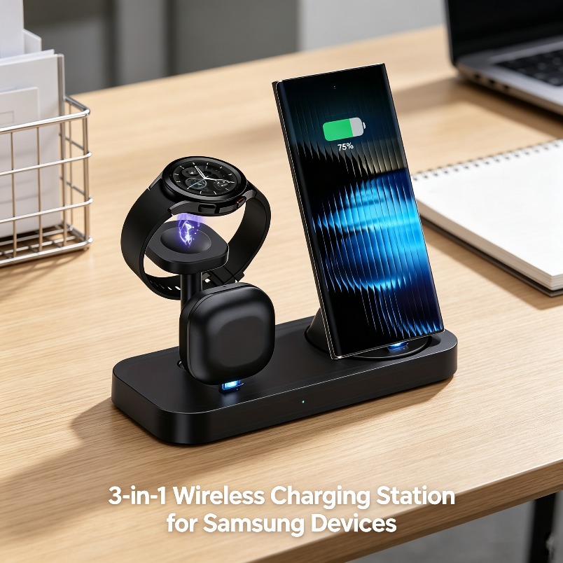3 in 1 Wireless Charger Dual C - огляд і ціна Watch Charger Cable