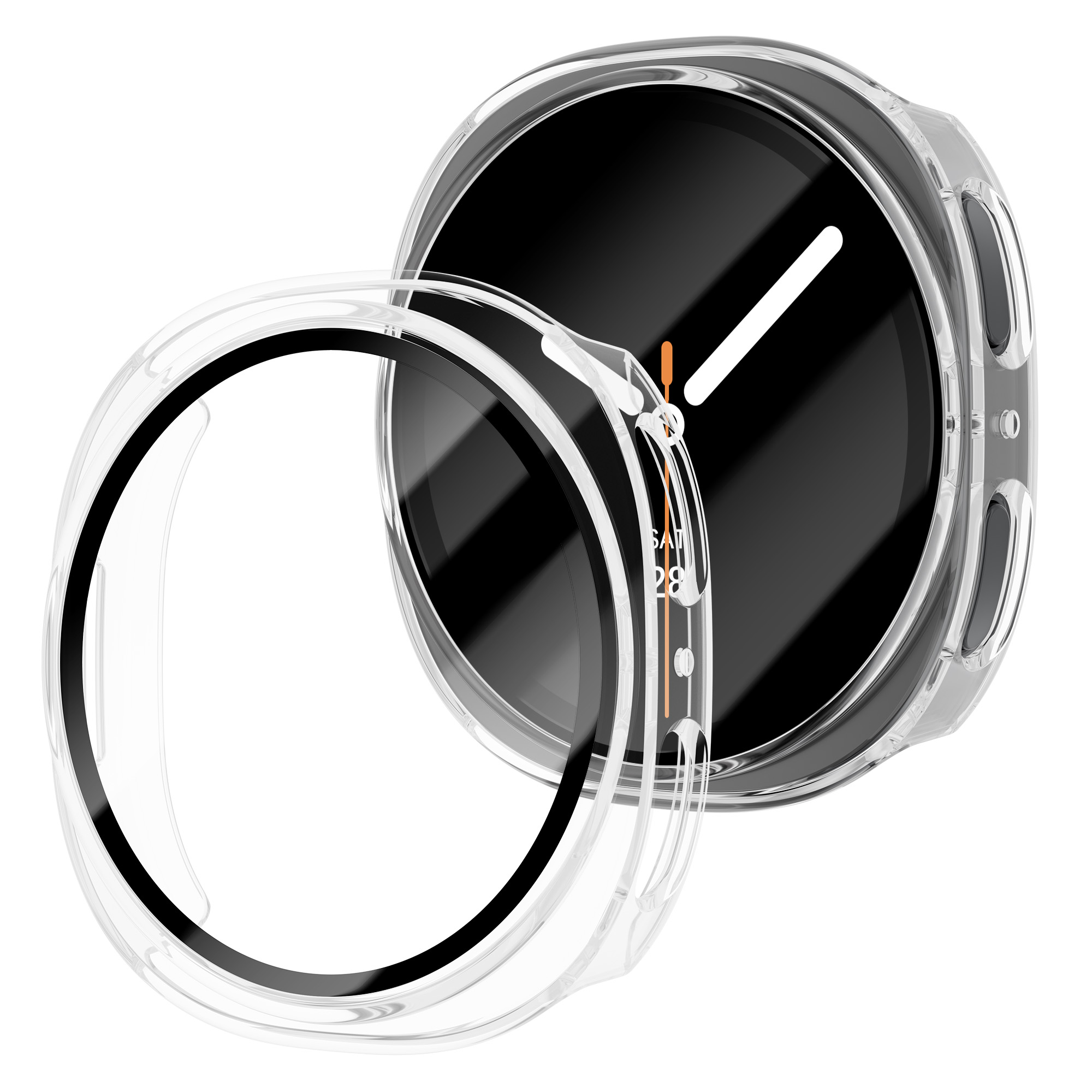 Tempered Glass+PC Case For Sam - огляд і ціна Smartwatch Case