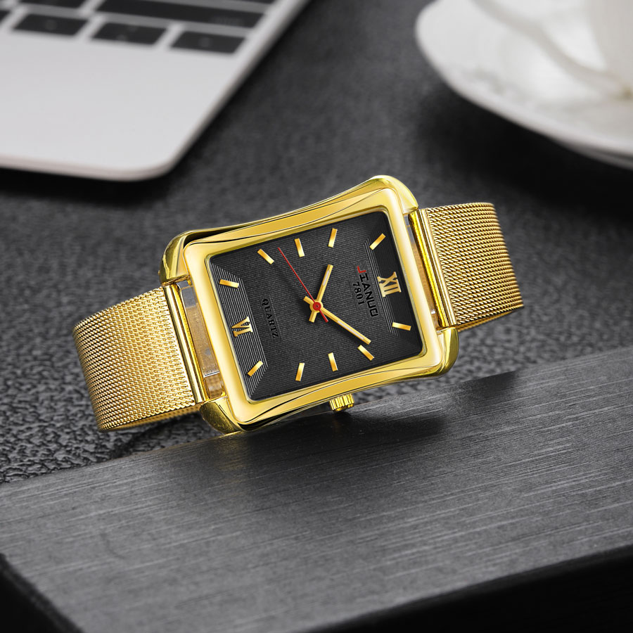 2024 New Trendy Men's Square W - огляд і ціна Stainless Mesh Band